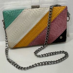 Elisabeth Weinstock snake rainbow chain purse bag